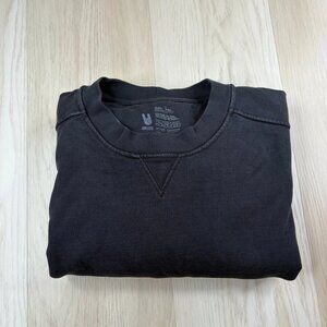 Unless Collective Mens Black Long Sleeve Crew Neck Pullover Sweatshirt Size XXL